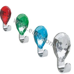 Крючок для ванной Spirella Jewel, пластик, хром, цвет прозрачный фото 2