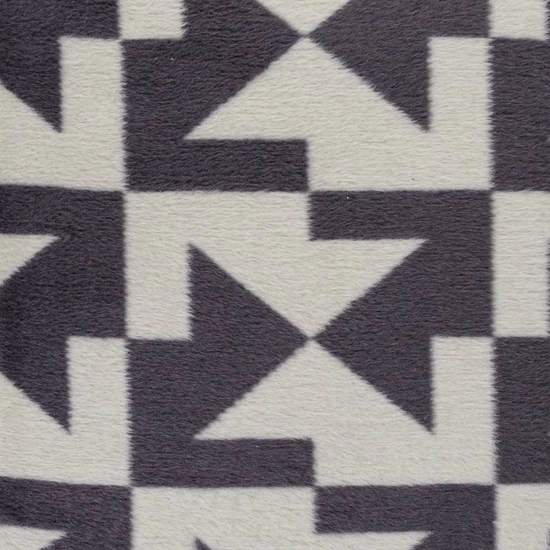 3 Плед 150x200см Pappel Scotch Jacquard, серый с белым фото 3