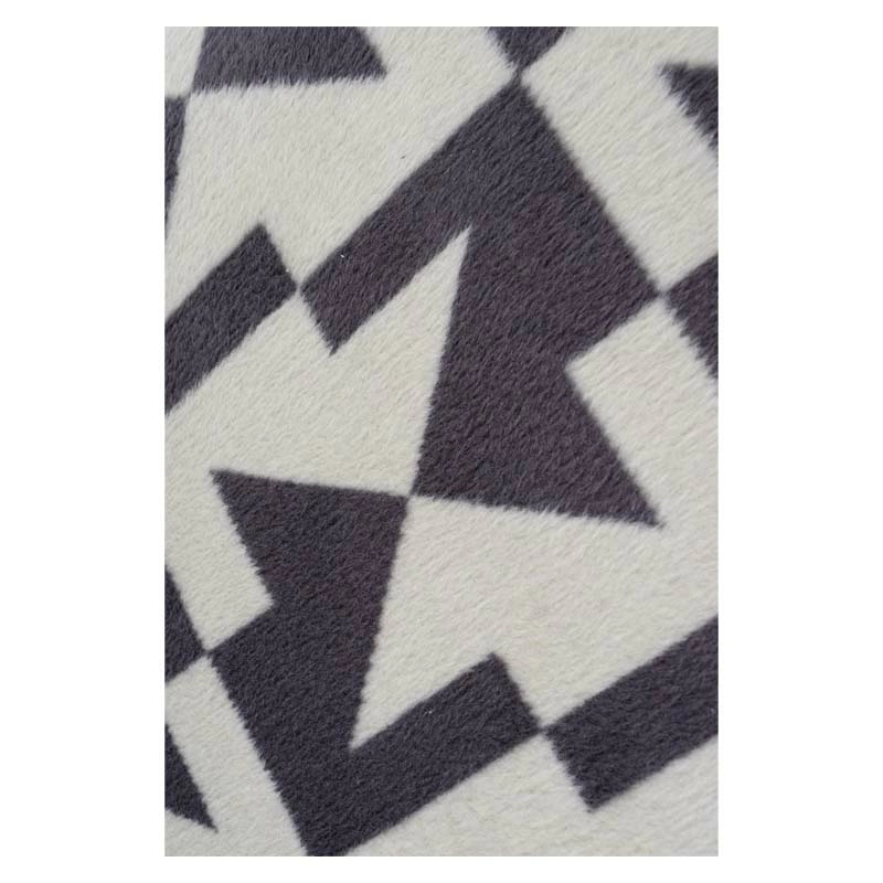 2 Плед 150x200см Pappel Scotch Jacquard, серый с белым фото 4