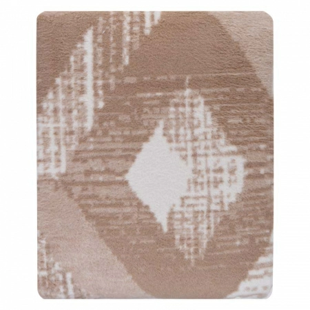 2 Плед 200x220см Pappel Scotch Jacquard, белый с бежевым фото 2