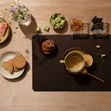 4 Салфетка сервировочная Zapel Eco Leather brown фото 4