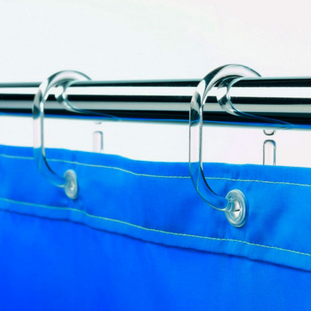 Кольца для штор Spirella C-minor, 12шт, цвет прозрачный фото 1