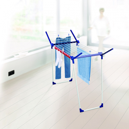Сушилка для белья напольная раскладная, Leifheit Pegasus 150 Solid Slim, 15 м фото 2