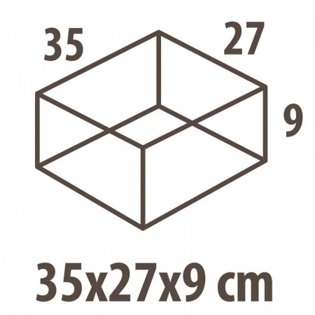 Органайзер для хранения Hausmann Paisley 35x27x9см, бежевый фото 2