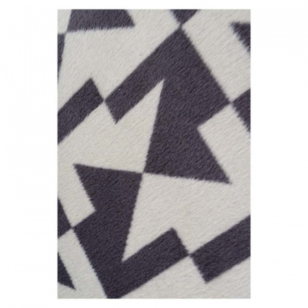 Плед 150x200см Pappel Scotch Jacquard, серый с белым фото 4