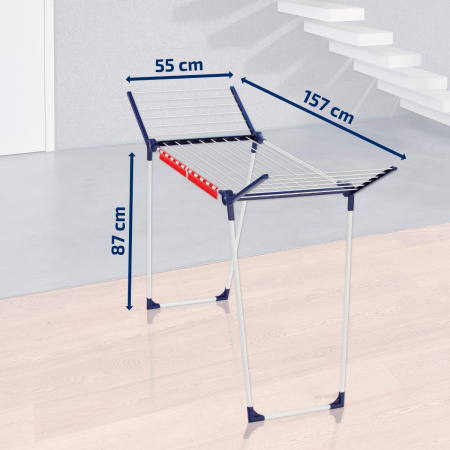 Сушилка для белья напольная раскладная, Leifheit Pegasus 150 Solid Slim, 15 м фото 7