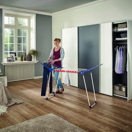 Сушилка для белья напольная раскладная, Leifheit Pegasus 150 Solid Slim, 15 м фото 4