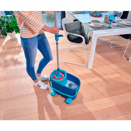 Комплект для влажной уборки Leifheit Clean Twist M Ergo швабра и ведро на колесиках фото 9