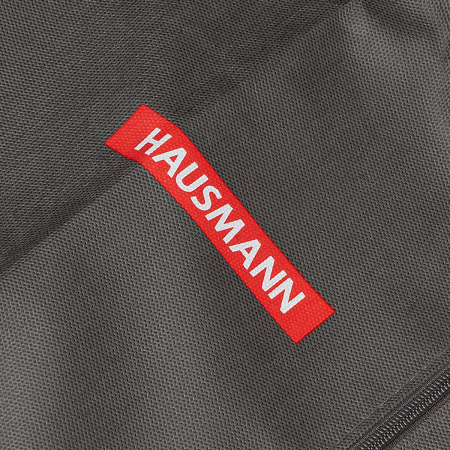 Чехол для одежды объемный Hausmann с овальным окном ПВХ и ручками 60x140x10, цвет серый фото 2